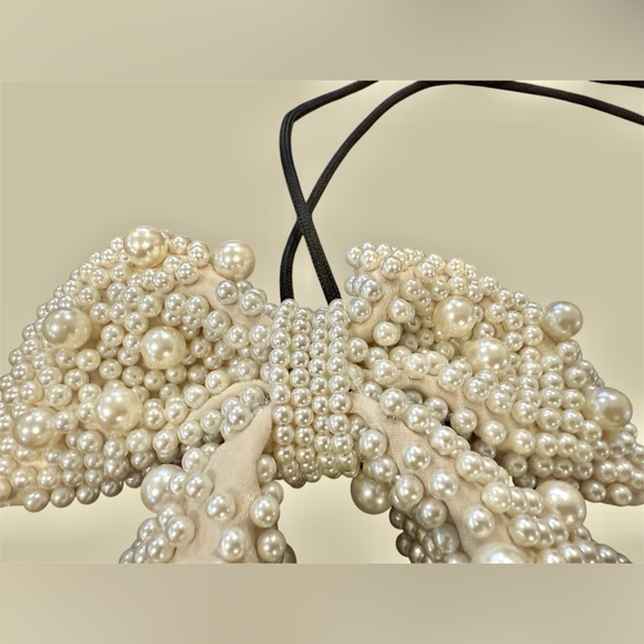 Elegant Pearl-Embellished Bow-lo bolo - Picture 5 of 7